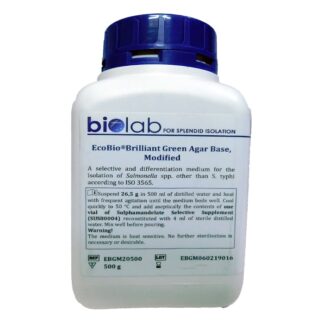 Brilliant green agar base 500gm Biolab /بايولاب-أوروبي