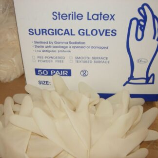 Sterile Latex Surgical Gloves (Malaysian) 1 pair